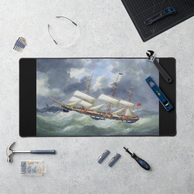 Frigate Training ship Atalanta 1885 Desk Mat (Workstation)