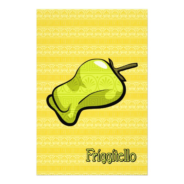 Friggitello Chili Pepper Art Print (Front)