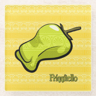 Friggitello Chili Pepper Glass Coaster