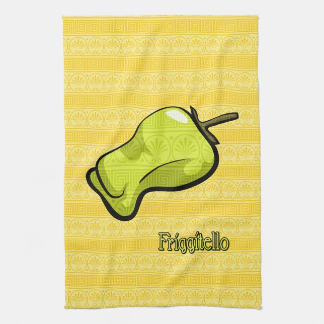 Friggitello Chili Pepper Kitchen Towel (Vertical)