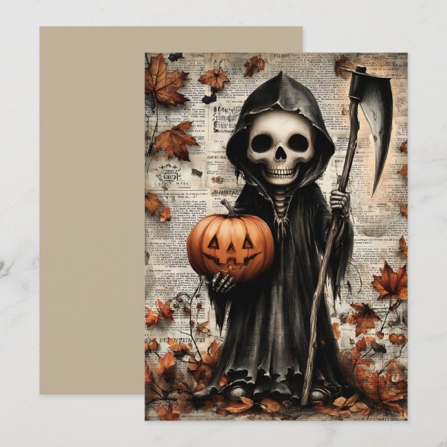 Fright & Delight Halloween Holiday Card (Front/Back)