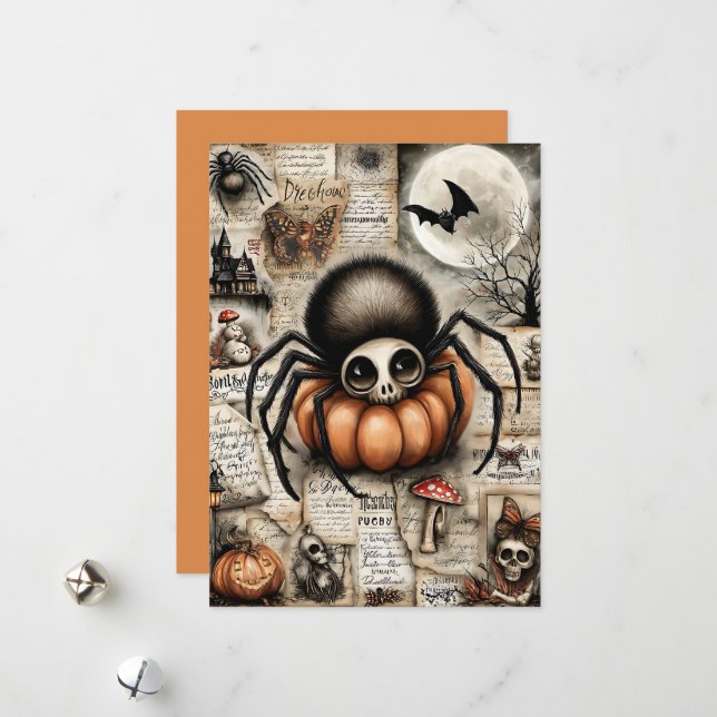 Fright & Delight Halloween Holiday Card (Front/Back In Situ)