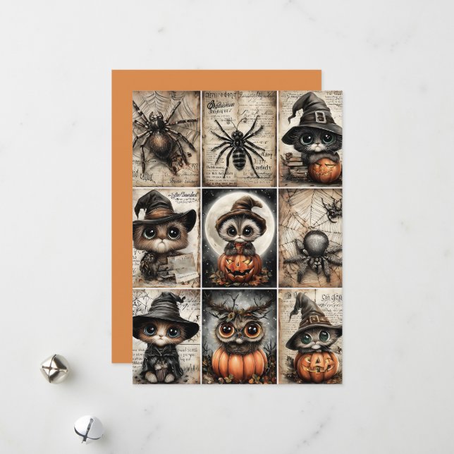 Fright & Delight Halloween Holiday Card (Front/Back In Situ)
