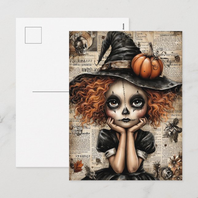 Fright & Delight Halloween Holiday Postcard (Front/Back)