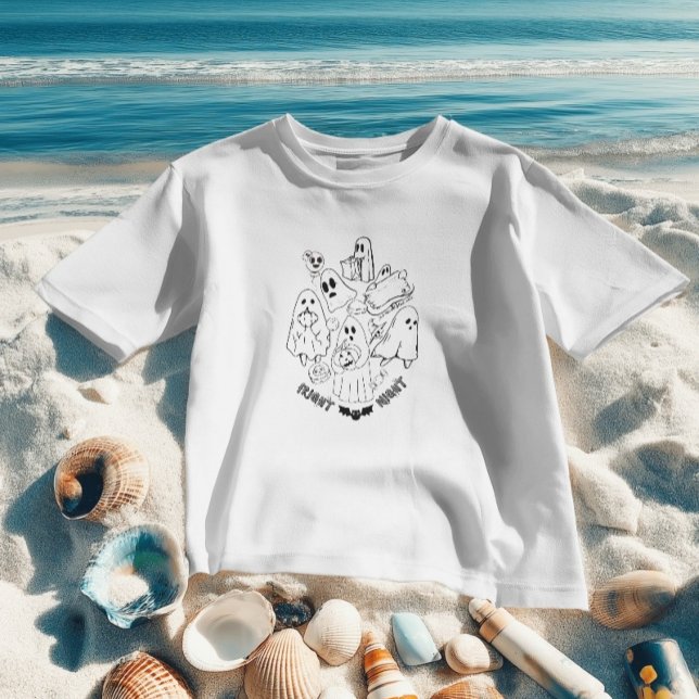 Fright Night Black and white Cute Halloween women  T-Shirt (Creator Uploaded)