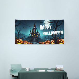 "Fright Night" Halloween Banner - Goth Party Decor