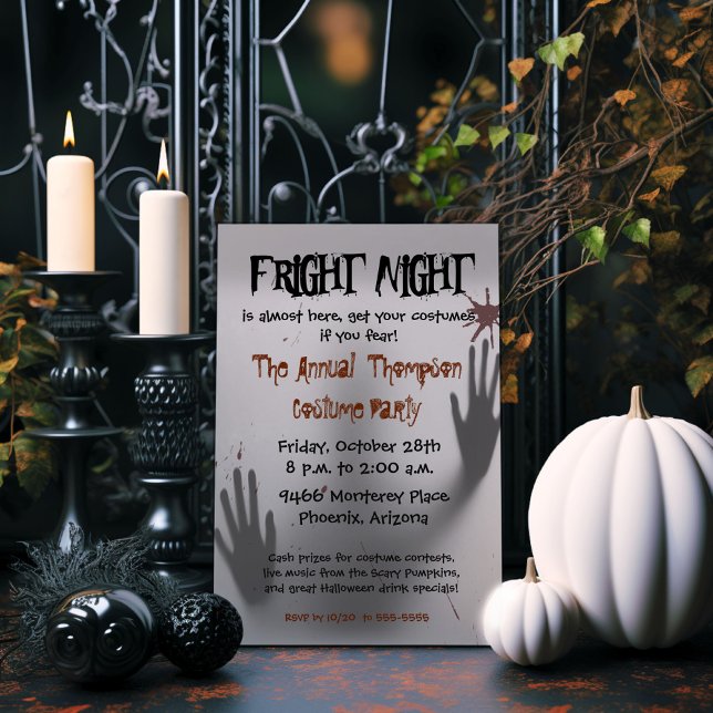 Fright Night Halloween Invitation (Creator Uploaded)