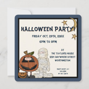 Fright Night Monsters 2 Halloween Invitation de fê