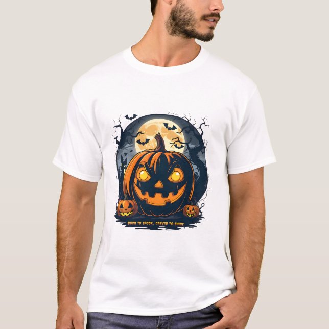 Fright Night Vibes – Halloween Graphic Tee (Front)