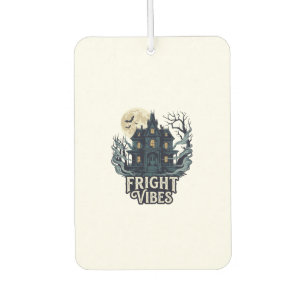 Fright Vibes Haloween Haunted House Full Moon Bats Air Freshener