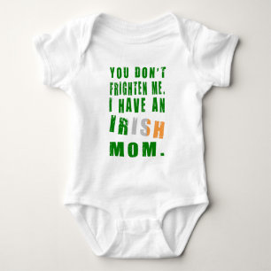 Frighten Irish Mom Baby Bodysuit
