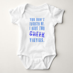 Frighten Me Greek Yiayias Baby Bodysuit