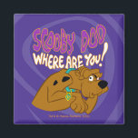 Frightened Scooby-Doo Magnet<br><div class="desc">Check out Scooby-Doo scared and covering his head with one paw,  with one eye peeking open.</div>