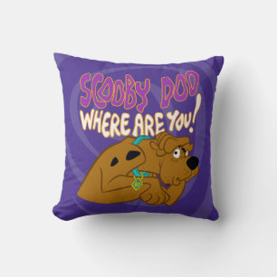 Frightened Scooby-Doo Throw Pillow