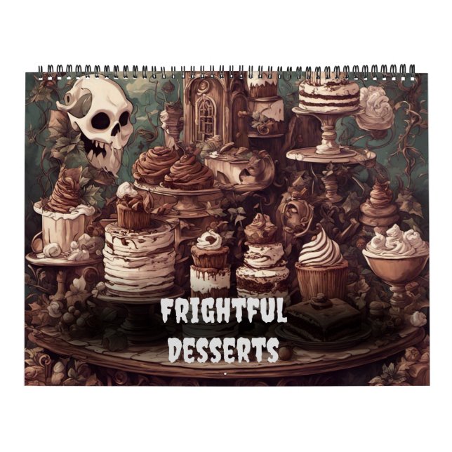 Frightful Desserts by Ivy and Bat Gothic Art Calendar (Cover)