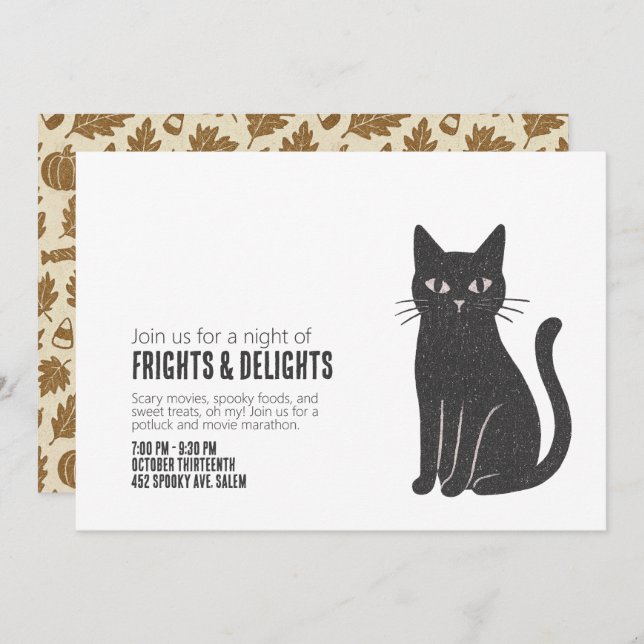 Frights & Delights Invitation (Front/Back)
