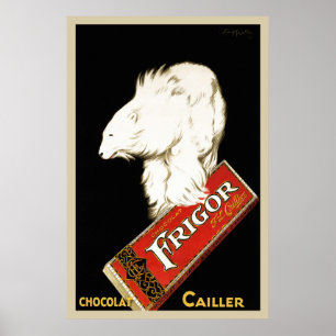 Frigor Chocolat Leonetto Cappiell Poster vintage