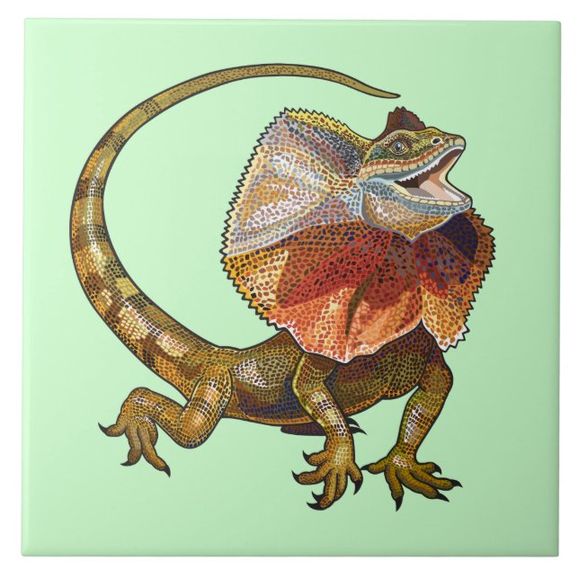 frill necked lizard tile (Front)