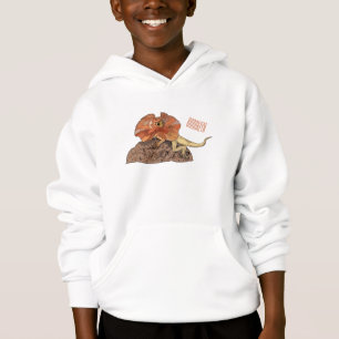 Frilled-neck lizard cartoon illustration