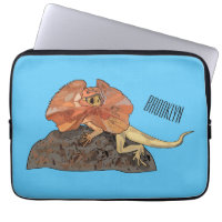 Frilled-neck lizard cartoon illustration
