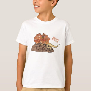 Frilled-neck lizard cartoon illustration T-Shirt