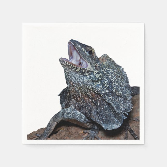 Frilled-neck lizard napkin (Front)
