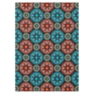 Frilly colourful decoration tablecloth