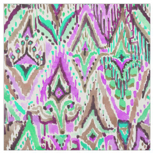 Fringe Ikat Watercolor Tribal Fabric