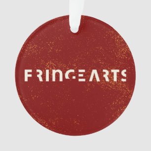 FringeArts Acrylic Ornament - Yellow Sprinkles