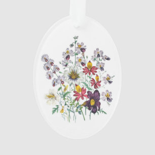 Fringeflowers and Velvet Trumpet Flowers Ornament