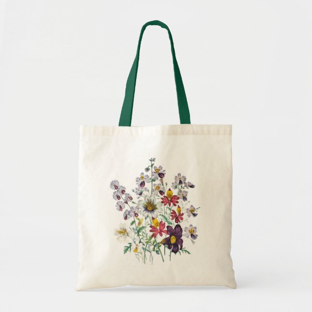 Fringeflowers and Velvet Trumpet Flowers Tote Bag (Front)