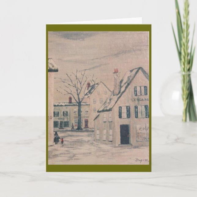 Frip French Town Holiday Card (Front)