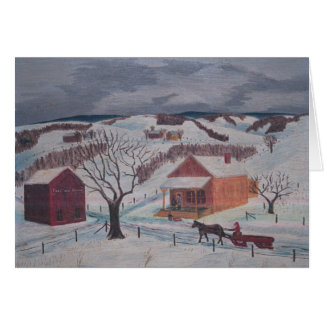 Frips winter farm card