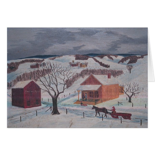 Frips winter farm card  (Front Horizontal)