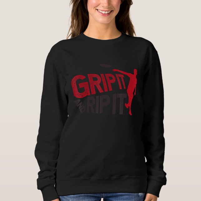 Frisbee Disc Golf  For Disc Golfer Sweatshirt (Front)