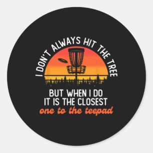 Frisbee Disc Golf Player Disc Golfer Flying Disc S Classic Round Sticker