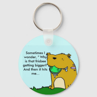 Frisbee dog key chain
