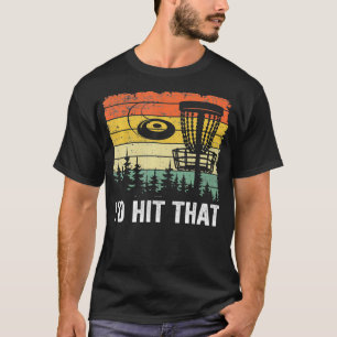 Frisbee Golf Basket Funny Disc Golf Vintage I'd Hi T-Shirt