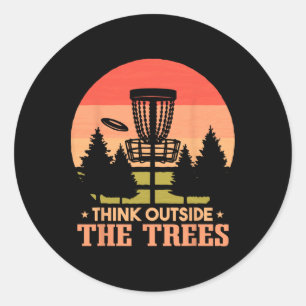 Frisbee Golf Disc Golf Funny _1 Classic Round Sticker