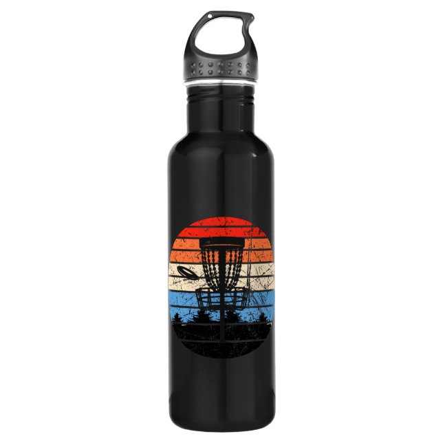 Frisbee Golf Disc Golf Retro 710 Ml Water Bottle (Front)