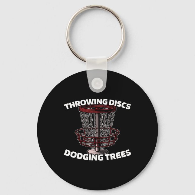 Frisbee Golf Disc Outdoor Sport - Tree _3  Keychain (Front)