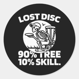 Frisbee Golf Disc Outdoor Sport - Tree _4 Classic Round Sticker