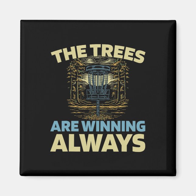 Frisbee Golf Disc - Outdoor Sport Tree  Magnet (Front)