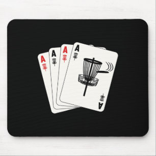 Frisbee Golf Hole In One Ace Cards Funny Disc Golf Mouse Pad