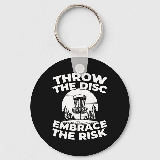 Frisbee Golf - Outdoor Sport Disc Golf _2  Keychain (Front)