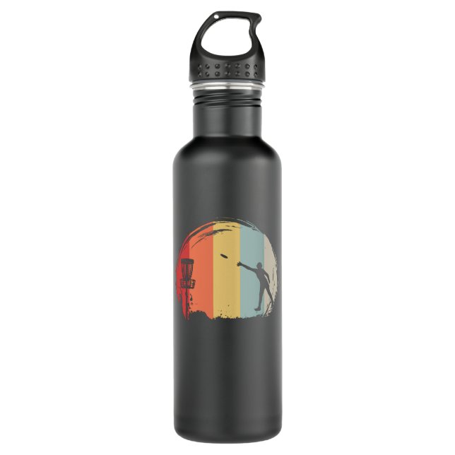 Frisbee Golf Retro 710 Ml Water Bottle (Front)