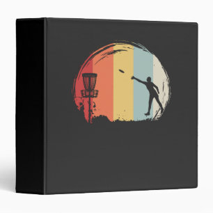 Frisbee Golf Retro Binder
