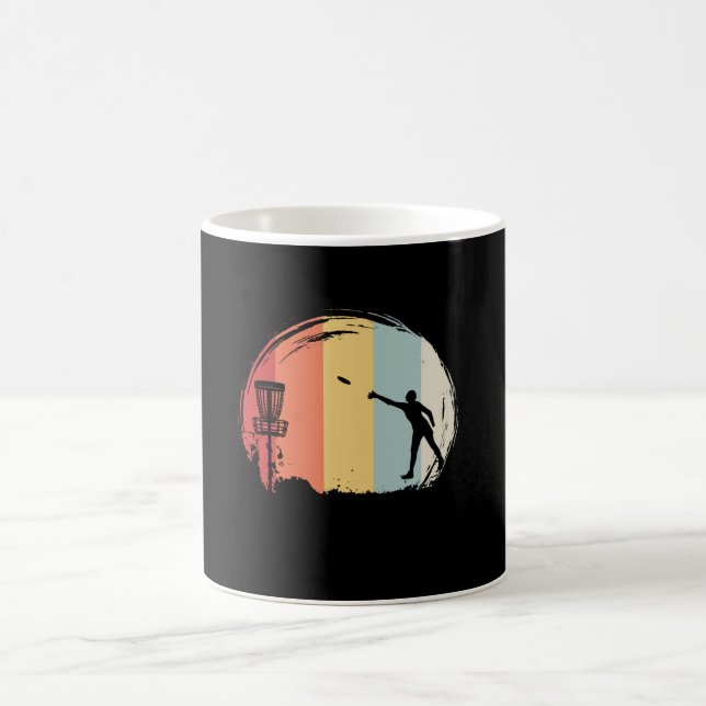 Frisbee Golf Retro Coffee Mug (Center)