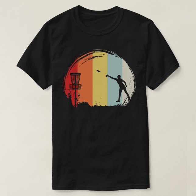 Frisbee Golf Retro T-Shirt (Design Front)