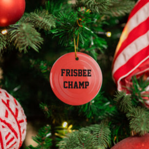 Frisbee Lover Personalized Ornament